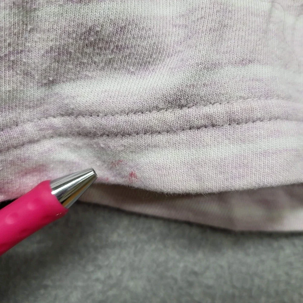 Nike Women Activewear Shorts XL Light Pink Striped‎ Logo 4.5